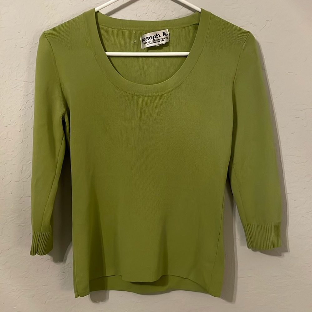 VINTAGE Silk Green Sweater Shirt
